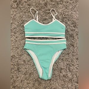 cute swimsuit mint green